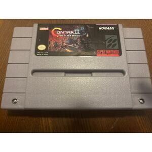 Contra 3 III: The Alien Wars - SNES Authentic 1992 Cartridge Only